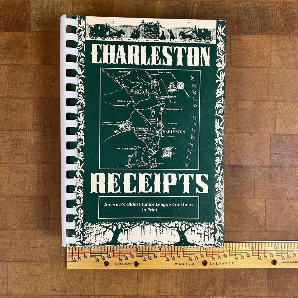 VTG Charleston Receipts Cookbook Junior League Charleston SC Historic Southern